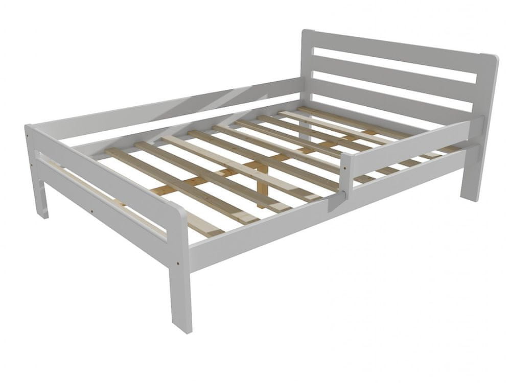 eoshop Detská posteľ so zábranou VMK001C KIDS (Rozmer: 120 x 200 cm, Farba dreva: farba biela)